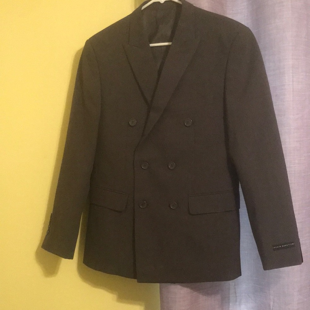 Double-Breasted Men's Blazer in Dark Brown